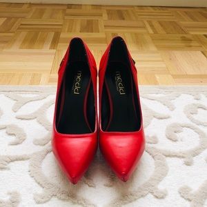 Comfortable High Heels in Red